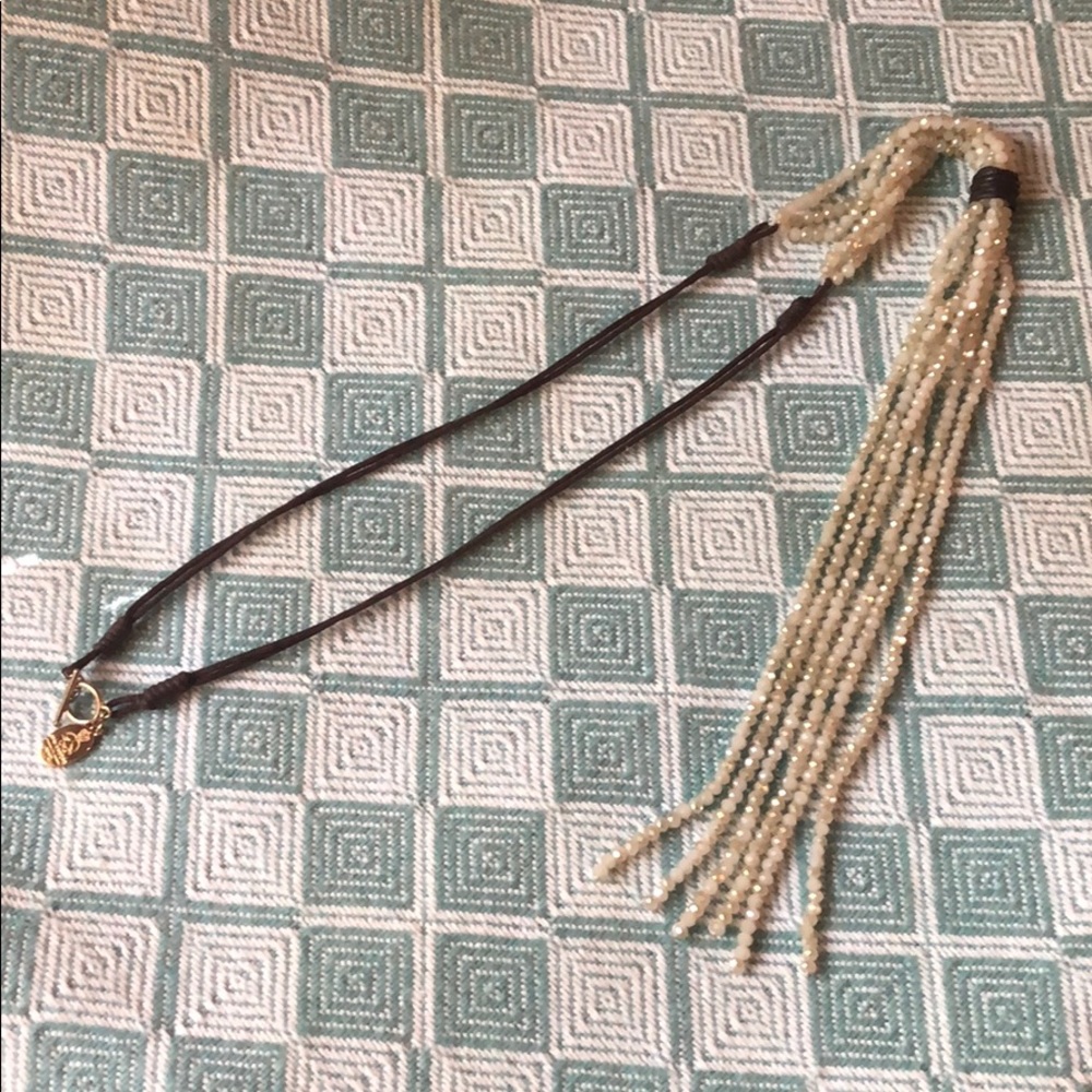 Jamie Rocks NYC long breaded necklace